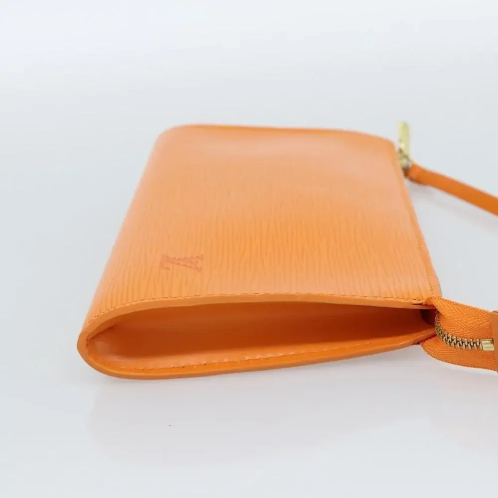 Louis Vuitton Epi Pochette Accessoires Pouch Orange